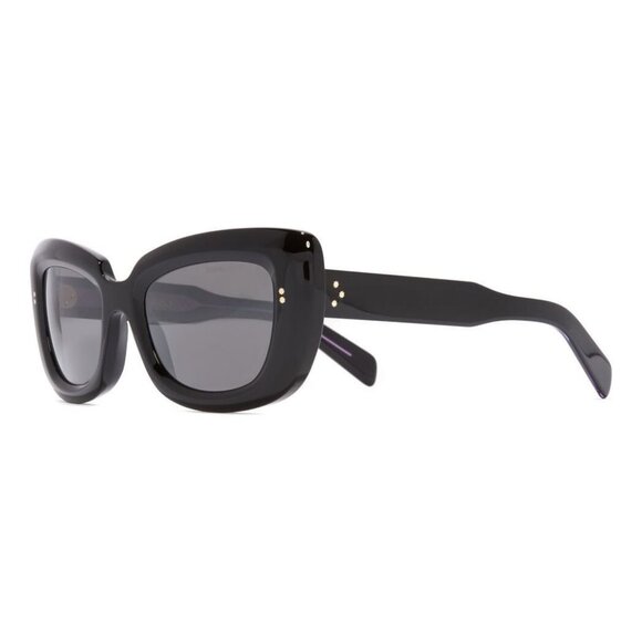 New CUTLER AND GROSS Black Cat Eye 9797 01 Sunglasses Women - Picture 1 of 3